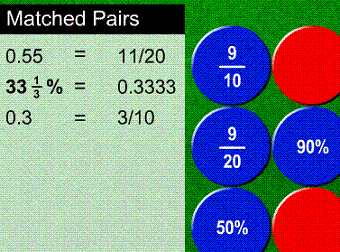 Fraction Pairs Game