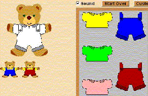 Make all the possible outfits for the bear