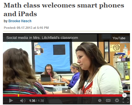 Lisa Litchfield (WIU grad) making a difference for students with mobile devices.