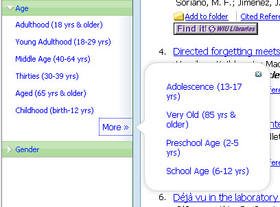 age menu