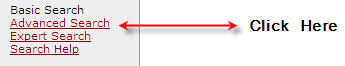 Advanced Search Link