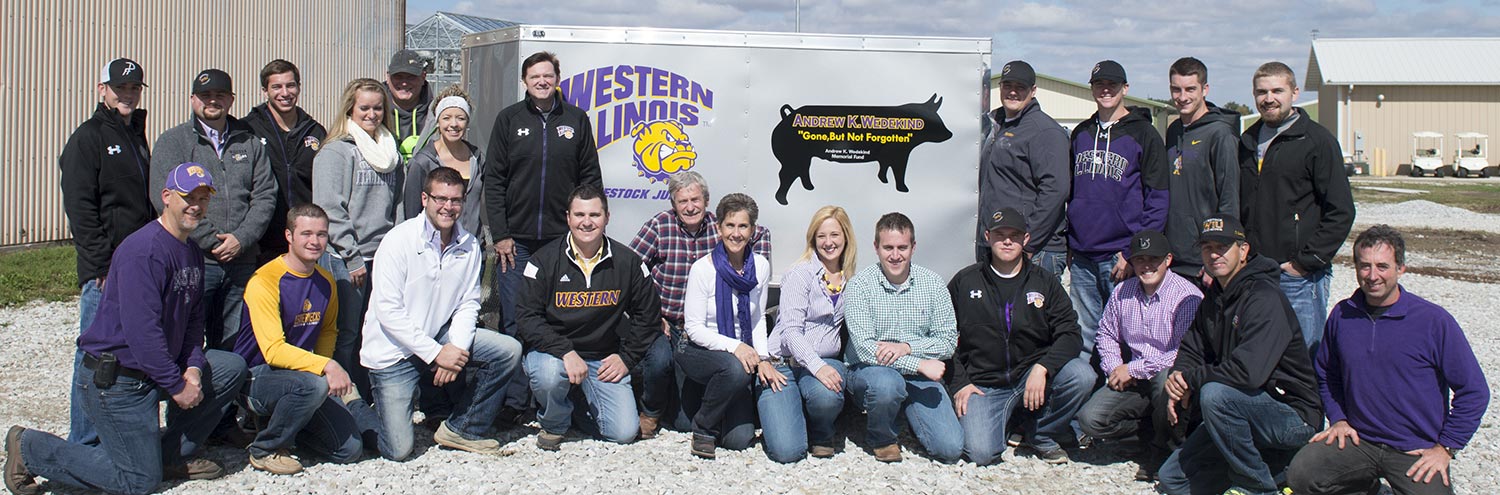 Livestock Judging Team and Donated Trailer