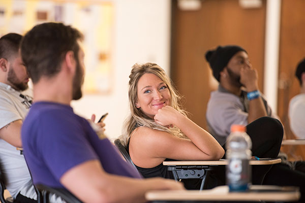 graduate students in a classroom