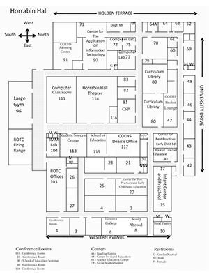 Horrabin Hall Map