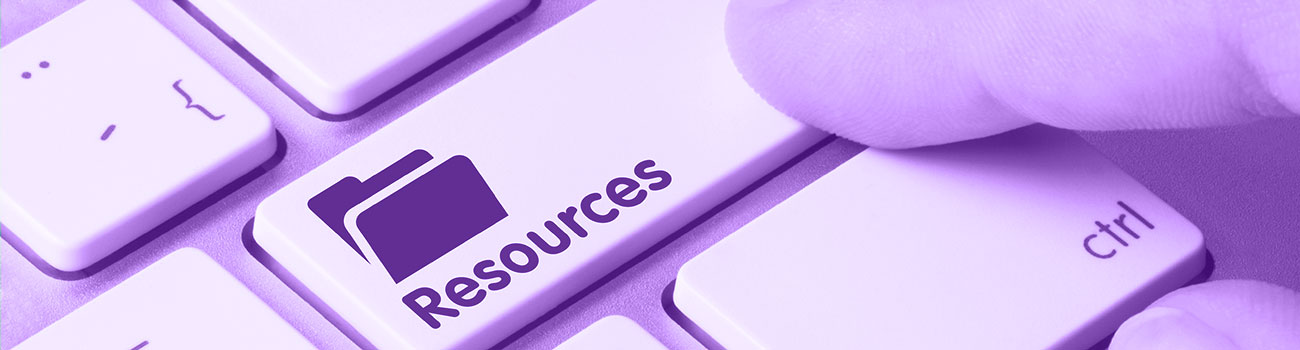 Graphic that says resources