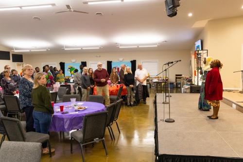 The Taste of Ghana event, held by Phi Beta Delta, featured a classic Ghanaian meal and educated attendees about the country's culture and history.