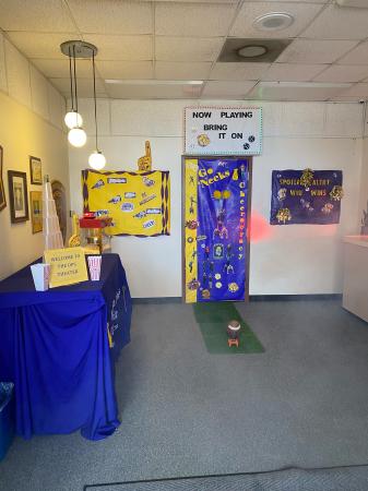 The Office of Public Safety and Parking Services took first prize in the campus door decorating competition.