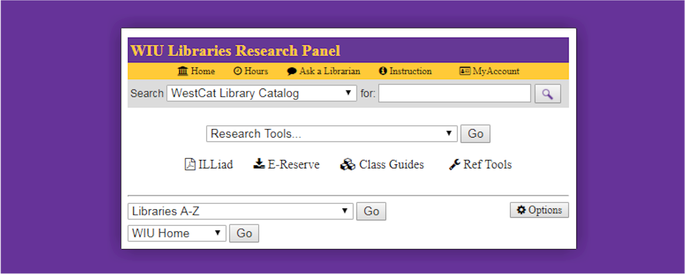 An image of WIU Libraries Research Panel