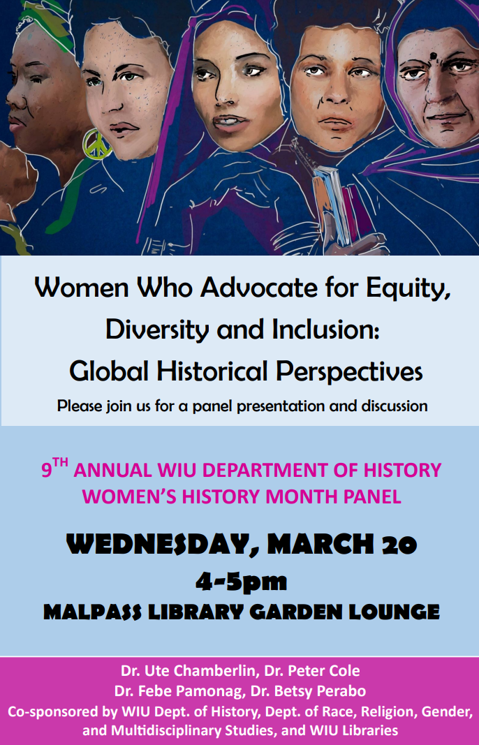 WIU Libraries -- Women's History Month Panel Discussion