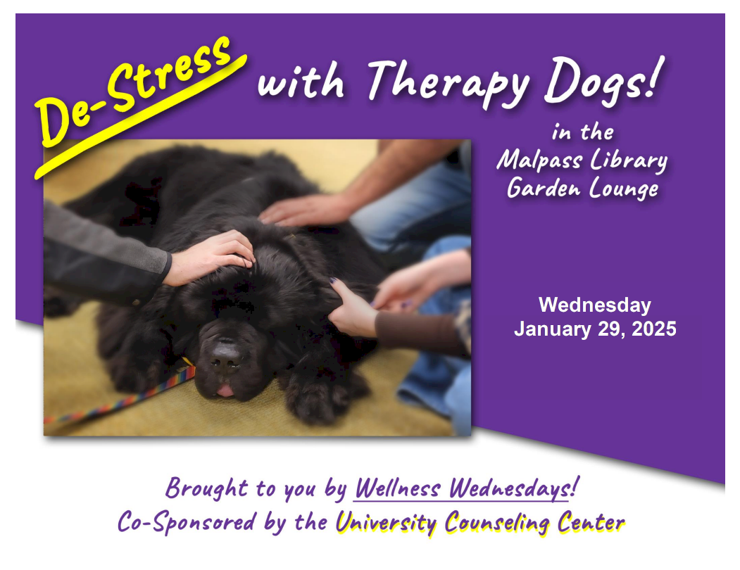 WIU Libraries -- Therapy Dogs!